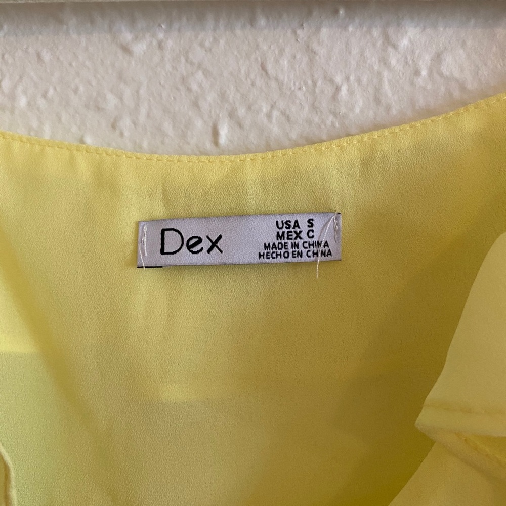 Dex Yellow Ruffle Tank - Picture 5 of 5